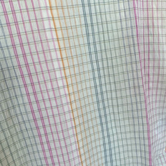 - Madewell Lakeline Popover Top Shirt Rainbow Plaid Blouse - Picture 6 of 6